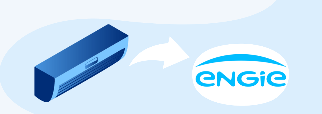 imagine cu aparat de aer conditionat si logo Engie