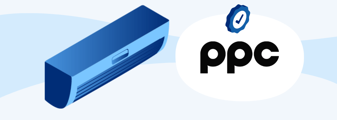 Imagine cu PPC (logo) aer conditionat