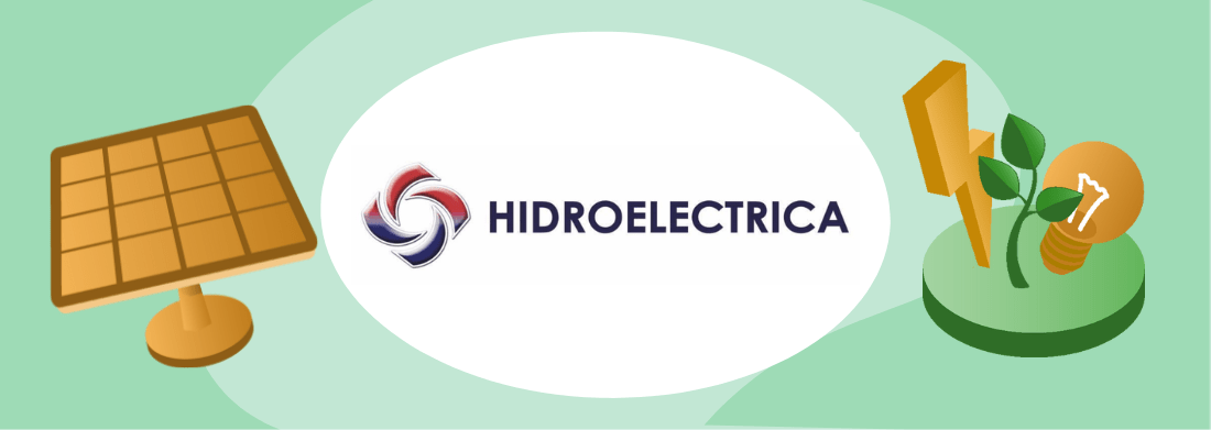 imagine cu panou solar si logo Hidroelectrica