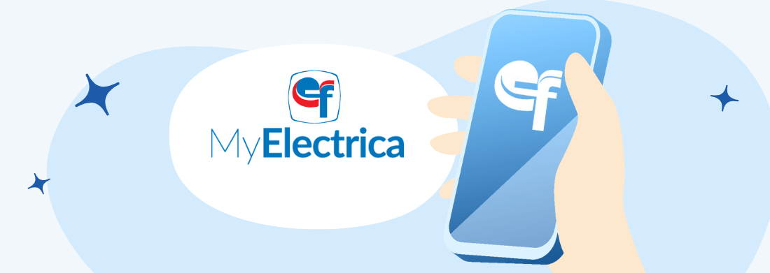 Imagine cu un telefon deschis in aplicatia myelectrica
