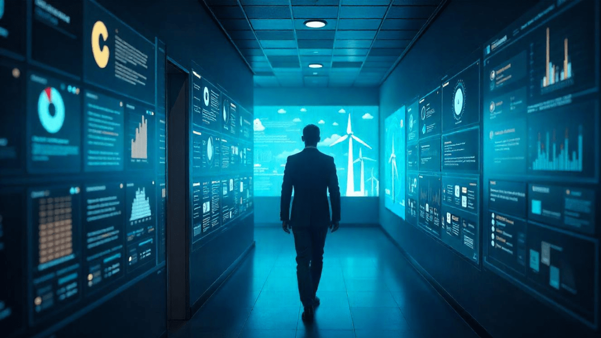 Imagine cu reprezentarea futuristica a noului Ministru al Energiei