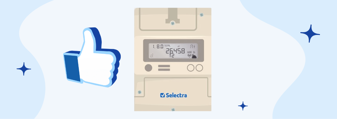 imagine cu un like si smart meter