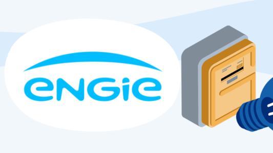 Logo Engie alături de imaginea unui contor