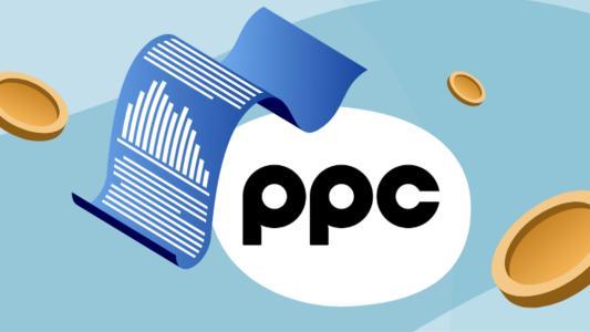 logo ppc, factura și monezi