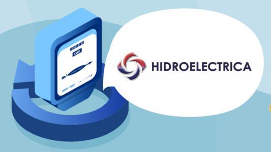 Hidroelectrica logo lângă un contor
