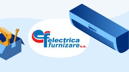 Imagine cu logo electrica si aparat de aer conditionat