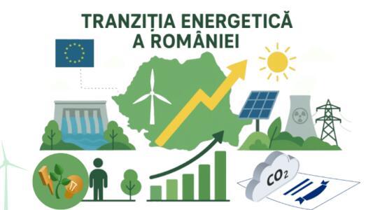 Imagine cu grafice hidroe eolian si solar care fac referire la mixul energetic al tarii
