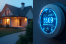 Imagine cu un contor smart care adapteaza consumul casei automat